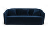 Divani Casa Palomar Modern Blue Velvet & Brass Sofa Model VGVCS1811-BLU-SOFA