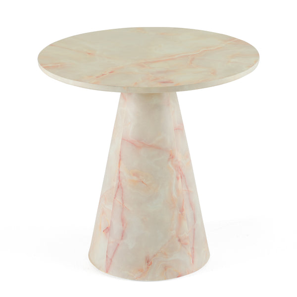 Modrest Pampa Modern Faux Marble End TableModel VGGM-ET-1751