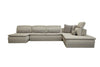 David Ferrari Panorama Italian Modern Taupe Grey Fabric And Leather Modular Sectional Sofa Model VGFT-PANORAMA-TG