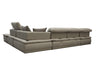 David Ferrari Panorama Italian Modern Taupe Grey Fabric And Leather Modular Sectional Sofa Model VGFT-PANORAMA-TG