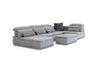 David Ferrari Panorama Italian Modern Grey Fabric Modular Sectional Sofa Model VGFT-PANORAMA-GRY