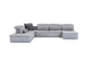 David Ferrari Panorama Italian Modern Grey Fabric Modular Sectional Sofa Model VGFT-PANORAMA-GRY