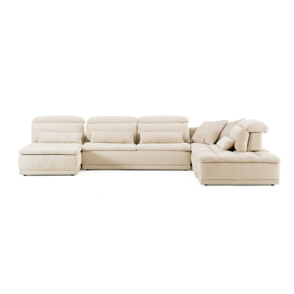 David Ferrari Panorama Italian Modern Beige Fabric Modular Sectional Sofa Model VGFT-PANORAMA-BGE