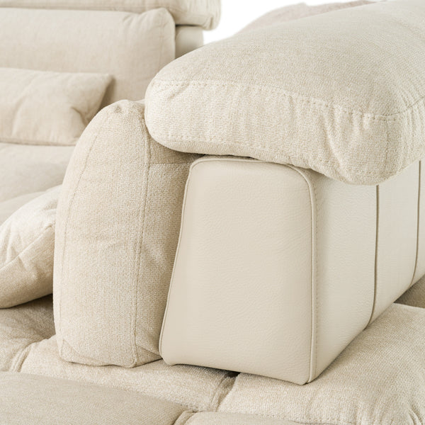 David Ferrari Panorama Italian Modern Beige Fabric Modular Sectional Sofa Model VGFT-PANORAMA-BGE