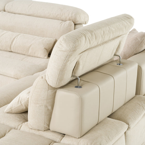 David Ferrari Panorama Italian Modern Beige Fabric Modular Sectional Sofa Model VGFT-PANORAMA-BGE