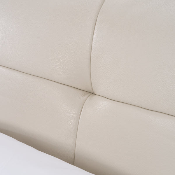 Modrest Patrick Modern Light Grey Leather Bed Model VGKKB-75-GRY-BED