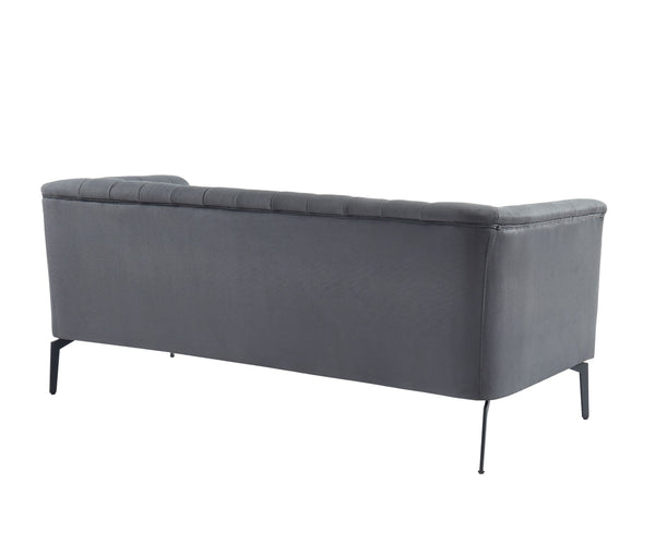 Patton Modern Dark Grey Fabric Sofa