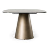 Paulsen Modern Ceramic + Brass Dining Table