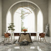 Paulsen Modern Ceramic + Brass Dining Table