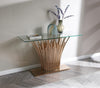 Modrest Paxton Modern Glass & Rosegold Console Table Model VGVCK817-CS-RG-CT