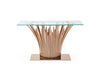 Modrest Paxton Modern Glass & Rosegold Console Table Model VGVCK817-CS-RG-CT