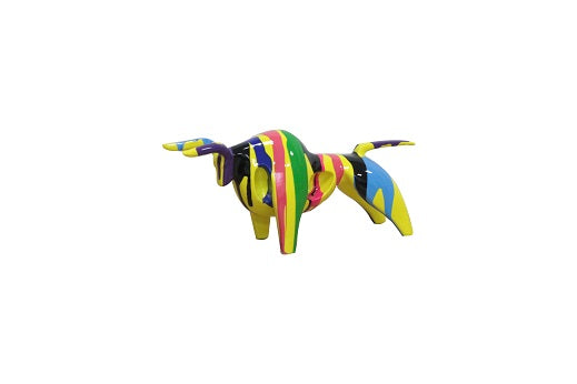 Modrest Multi Colored Bull Sculpture Model VGTH-PC-0156