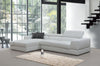 Divani Casa Pella Mini Modern White Leather Left Facing Sectional Sofa Model VGCA5106A-WHT-LAF-SECT