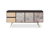 Phelan Modern Smoked Ash & Brass Buffet