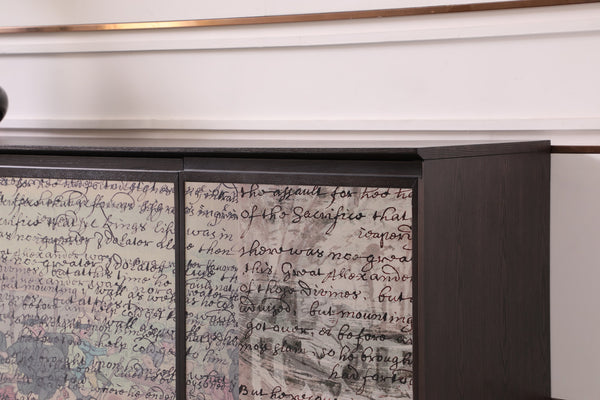 Modrest Phelan Modern Smoked Ash & Brass Buffet Model VGVCG2020-BUF