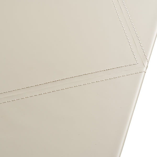 Pilot Modern Dark Walnut + Beige Leather Desk