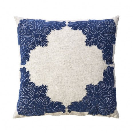 Furniture of America Beth Beige/Indigo Contemporary Throw Pillow Model PL8009-2PK