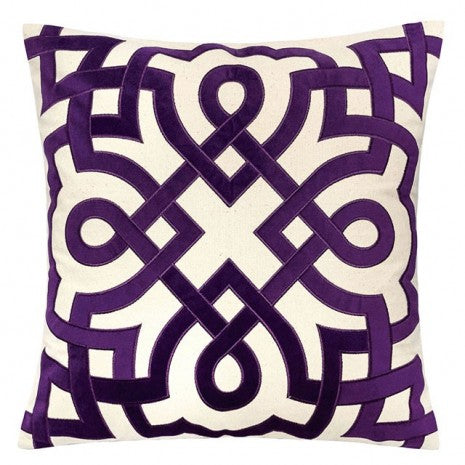 Furniture of America Jorja Beige/Purple Contemporary Accent Pillow Model PL8062-2PK