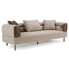 Plume Modern Brown Fabric Sofa