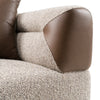Plume Modern Brown Fabric Sofa