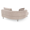 Plume Modern Brown Fabric Sectional Sofa