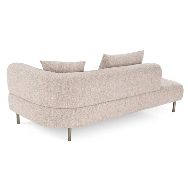 Divani Casa Plume Modern Brown Fabric Sectional Sofa Model VGOD-ZW-24014-BRN