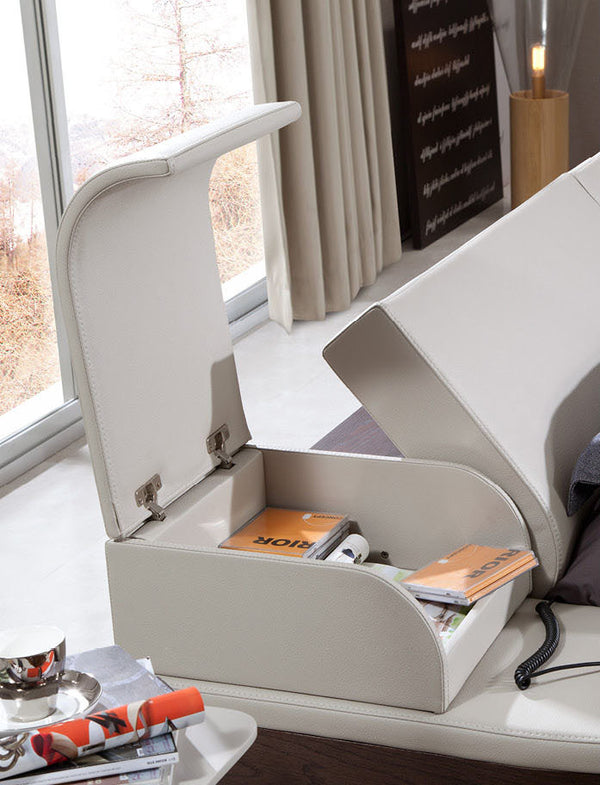 Eastern King Portofino Adjustable Leatherette Bed With Built In Nightstands Model VGWCPORTOFINO-1-EK