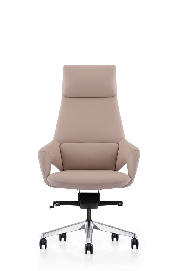 Modrest Prost Modern Beige High Back Executive Office Chair Model VGFU-FK005-A-BG-OFF-CH