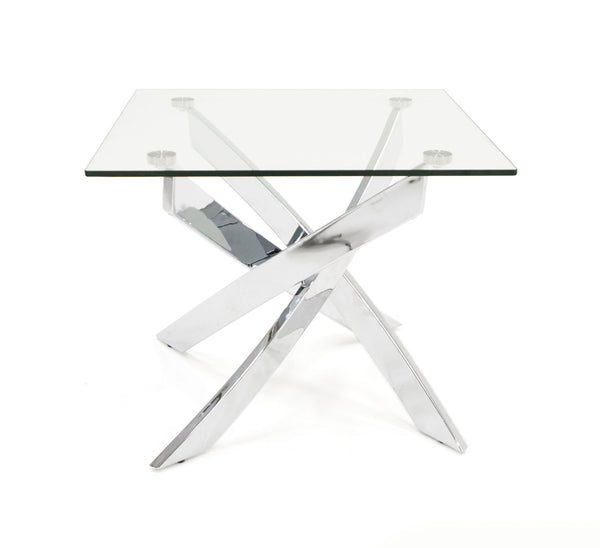 Modrest Pyrite Modern Glass End Table Model VGEWF1143-1BA