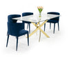 Modrest Pyrite Modern Glass And Gold Dining Table Model VGEW-2133EE-G