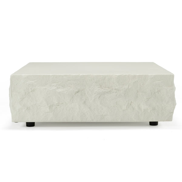 Modrest Quarry Modern Off White Square Coffee Table Model VGVC-CT111