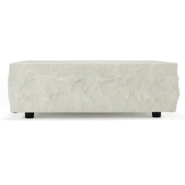 Modrest Quarry Modern Off White Square Coffee Table Model VGVC-CT111