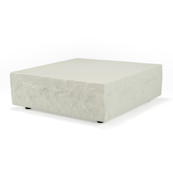 Modrest Quarry Modern Off White Square Coffee Table Model VGVC-CT111