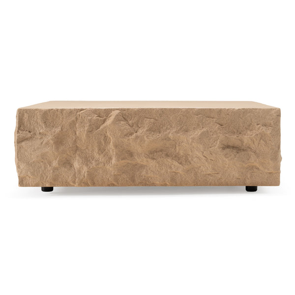 Modrest Quarry Modern Beige Square Coffee Table Model VGVC-CT111-BGE