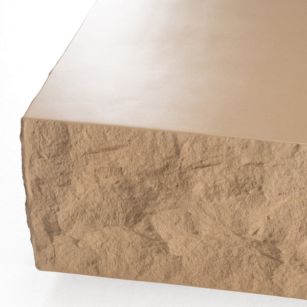 Modrest Quarry Modern Beige Square Coffee Table Model VGVC-CT111-BGE