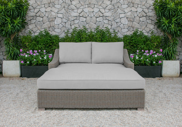Renava Pismo Outdoor Beige Wicker Sunbed Model VGATRABD-108-BGE