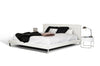 Eastern King Modrest Ramona Modern White Leatherette Bed Model VGJY-4016-WHT-BED-EK