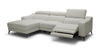 Modrest Rampart Modern L Shape Laf White Leather Sectional Sofa With 1 Recliner Model VGKM-5325-LAF-WHT-SECT