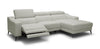 Modrest Rampart Modern L Shape Raf White Leather Sectional Sofa With 1 Recliner Model VGKM-5325-RAF-WHT-SECT