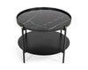 Modrest Randal Modern Round Black Metal Coffee Table Model VGLBCOMP-CF60-02