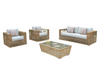Renava Ko Tao Outdoor Beige & Wicker Sofa Set Model VGATRASF-054-SET
