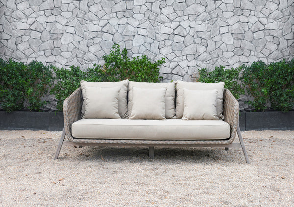 Renava Carillo Outdoor Beige Wicker Sofa Set Model VGATRASF-148