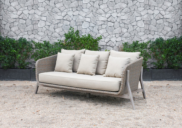 Renava Carillo Outdoor Beige Wicker Sofa Set Model VGATRASF-148