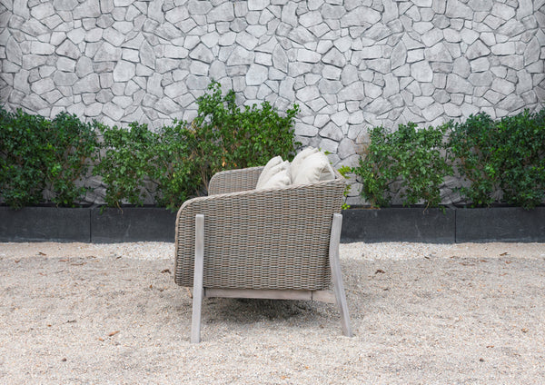 Renava Carillo Outdoor Beige Wicker Sofa Set Model VGATRASF-148