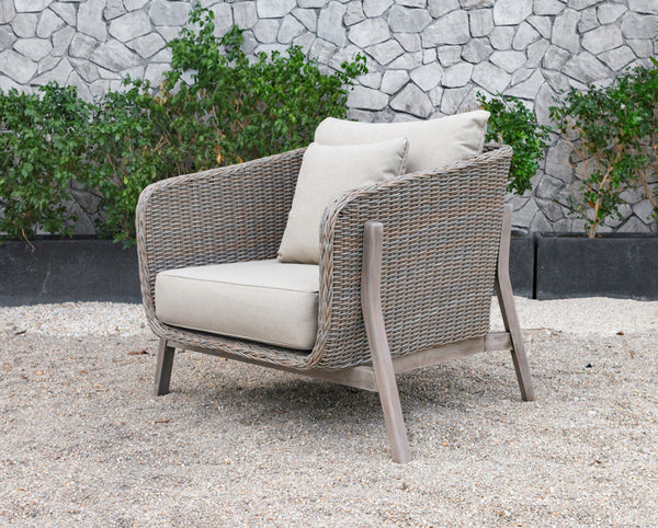 Renava Carillo Outdoor Beige Wicker Sofa Set Model VGATRASF-148
