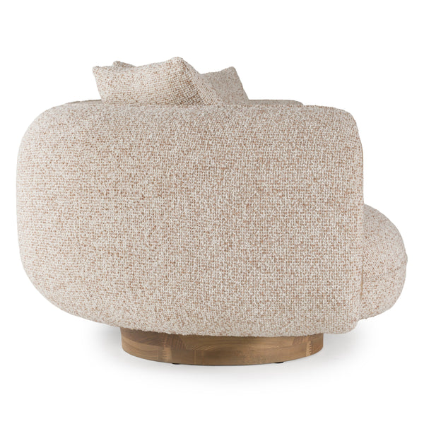 Raywood Modern Multicolored Boucle Fabric + Ash Sofa