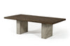 Modrest Renzo Modern Oak & Concrete 118" Dining Table Model VGGRRENZO-118