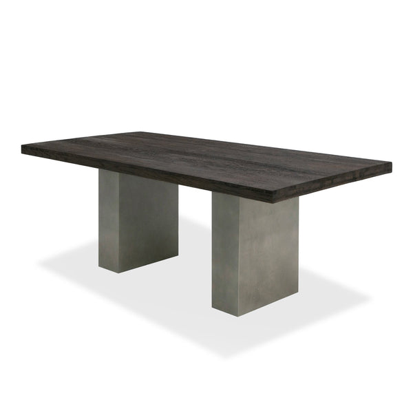 Modrest Renzo Modern Oak & Concrete 79" Dining Table Model VGGRRENZO-79