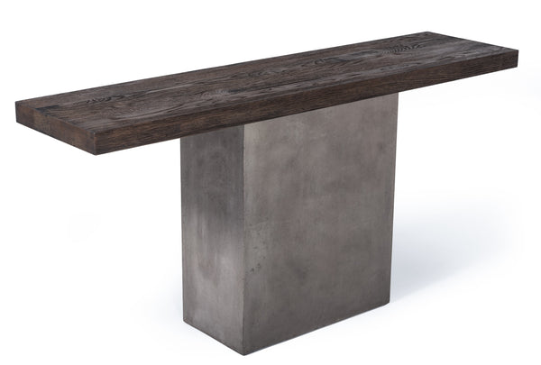 Modrest Renzo Modern Oak & Concrete Console Table Model VGGR649277