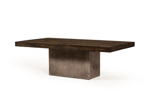 Modrest Renzo Modern Oak & Concrete Coffee Table Model VGGR649245